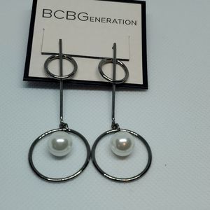 BCBGeneration Hoop Drop Earrings